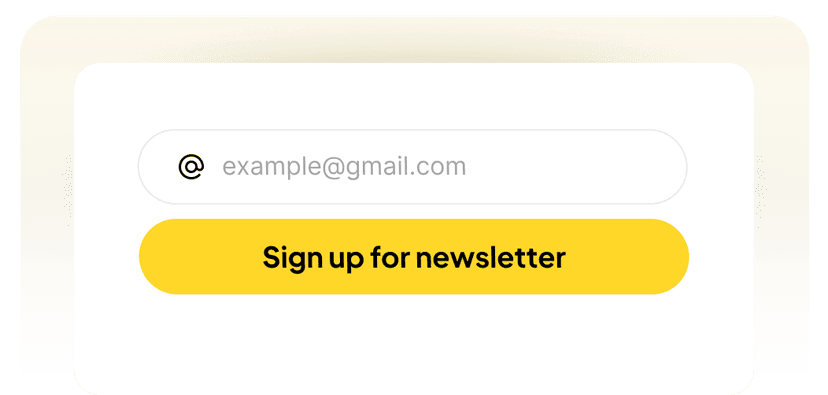 Newsletter widget